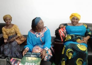 Lydie-Patricia Ondziet, Amélie Liliane Mwambondzi, et Michelle Ouamba Awola@plateforme des Associations féminines de développement