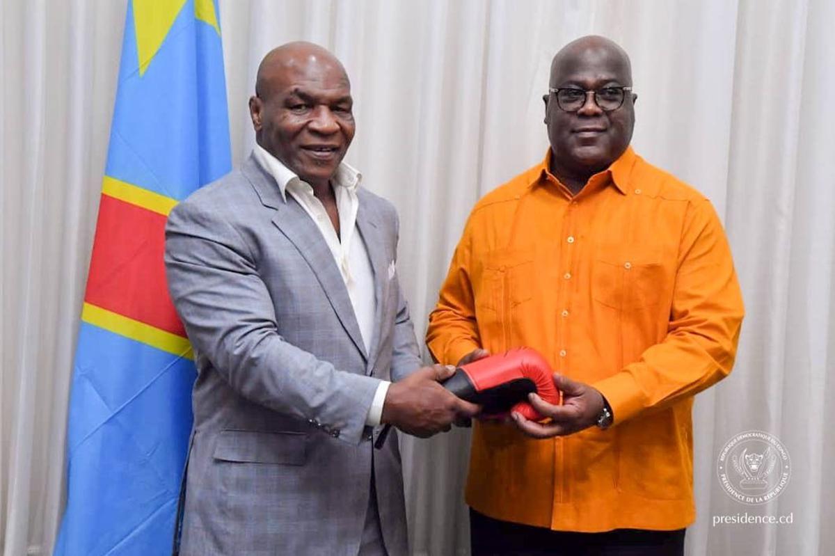 La légende américaine de la boxe, Mike Tyson, a été reçue le dimanche 19/10/2025 par le Président de la République Félix Antoine Tshisekedi Tshilombo à Kinshasa. Présidence de la RDC
