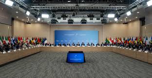 Centre deOuverture des travaux au centre de conférence du ministère français del'Europe et ds Affaires étrangères@L'Humanité